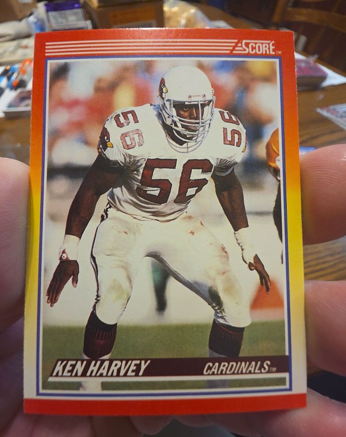 1990 Score #247 Ken Harvey — front