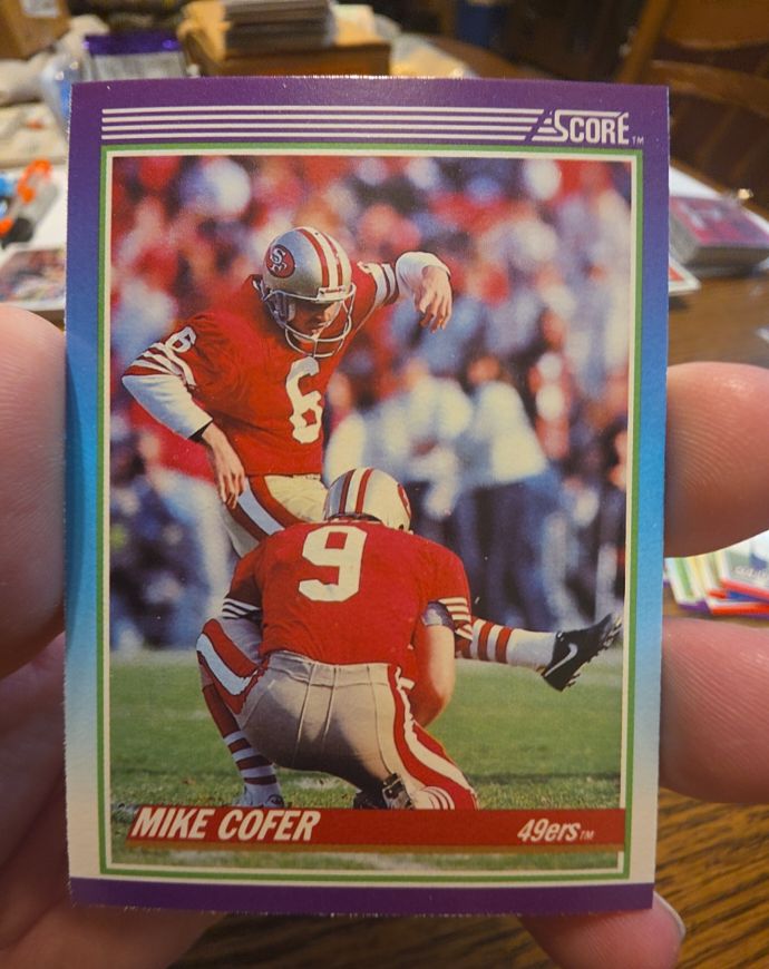 1990 Score #155 Mike Cofer — front