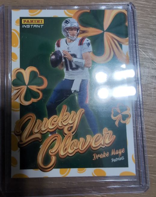 2025 Panini Instant Lucky Clover #3 Drake Maye — front