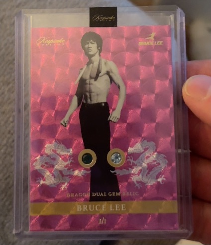 2024 Keepsake 50th Anniversary Edition #143 Bruce Lee Dragon Dual Gem Relic — front