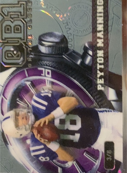 2024 Wild Card QB1 On The Clock #3/8 Peyton Manning — front