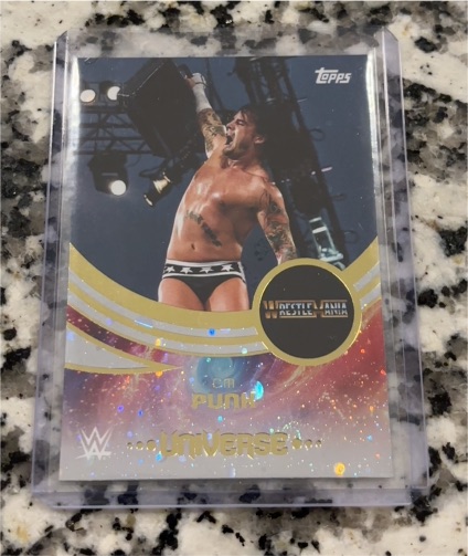 2025 Topps WWE Universe #262 CM Punk WrestleMania — front