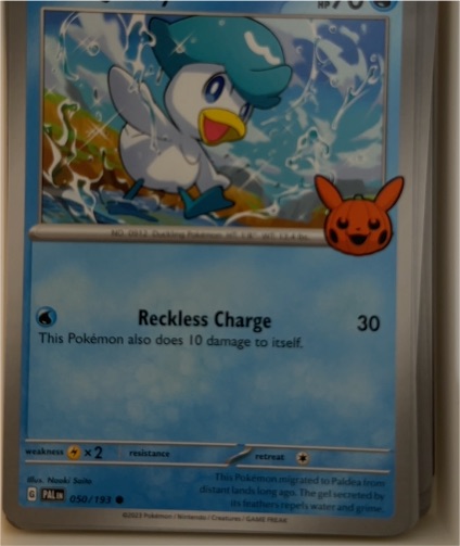 2023 Pokémon TCG Paldea Evolved #050 Quaxly — front