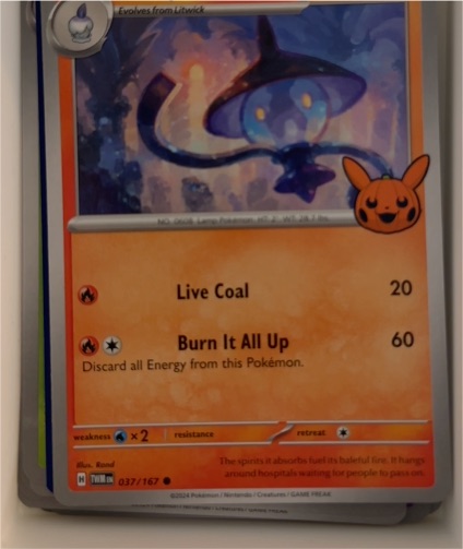 2024 Pokémon Trick or Trade #037 Lampent — front
