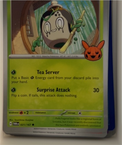 2024 Pokémon Trick or Trade #021 Poltchageist — front