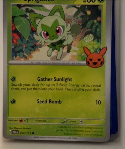 2024 Pokemon Trick or Trade #012 Sprigatito — front