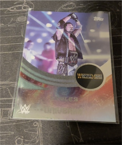 2025 Topps Universe WWE #225 AJ Styles WrestleMania Event Variation — front