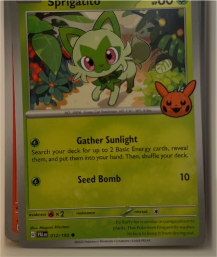 2024 Pokemon Trick or Trade #012 Sprigatito — front