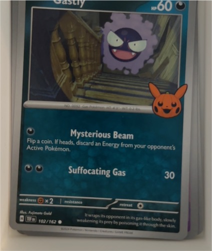 2024 Pokemon Trick or Trade #102 Gastly — front