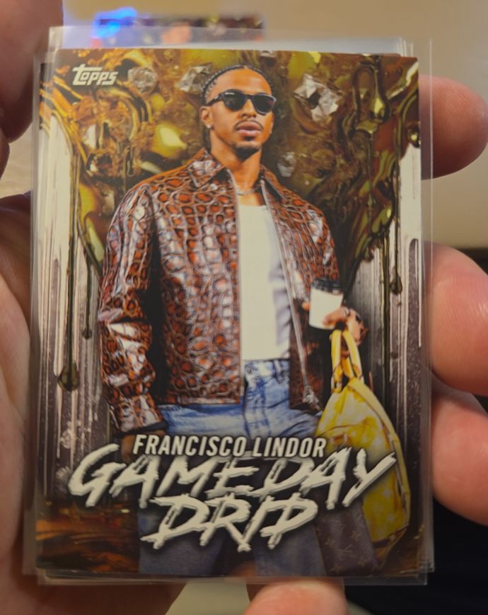 2026 Topps Series 1 #GD-10 Francisco Lindor Game Day Drip — front