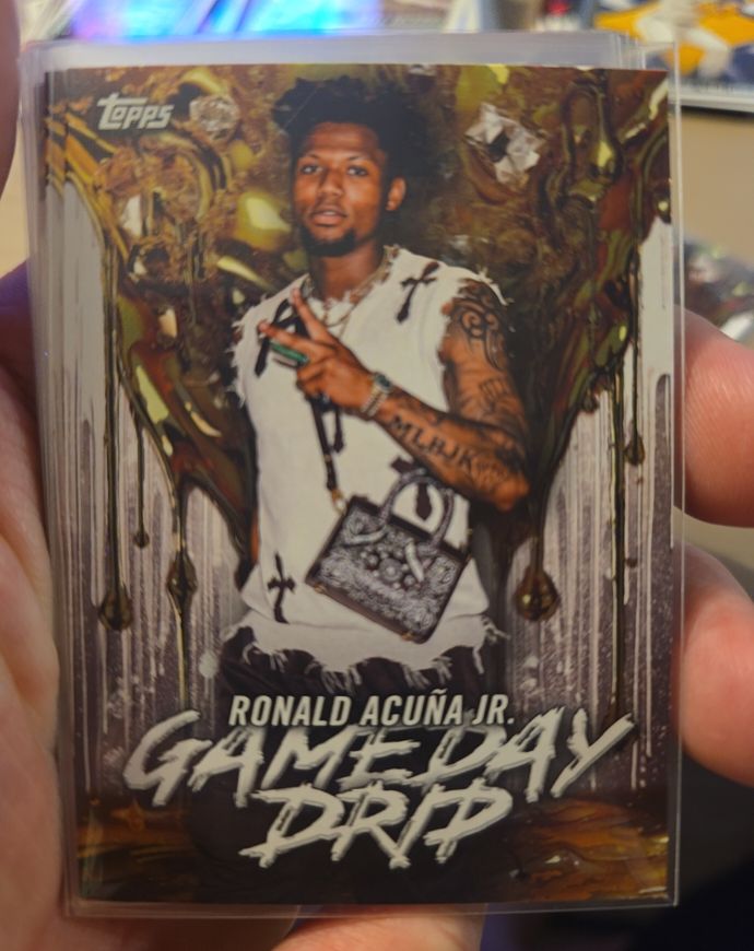 2026 Topps Series 1 Celebration #GD-6 Ronald Acuna Jr. Gameday Drip — front