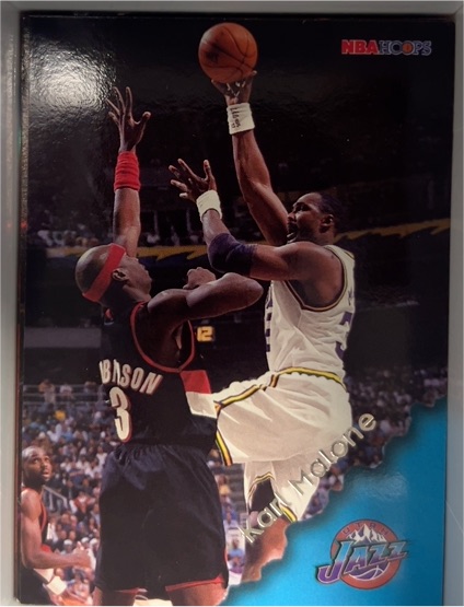 1996-97 NBA Hoops #160 Karl Malone — front