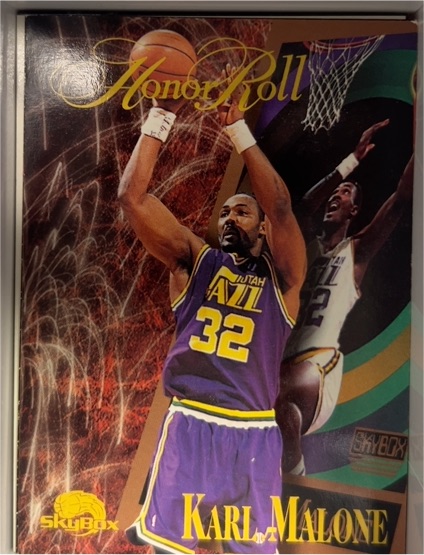 1995-96 Skybox Premium #275 Karl Malone Honor Roll — front