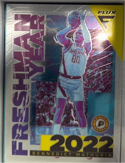 2022-23 Panini Flux #4 Bennedict Mathurin Freshman Year — front