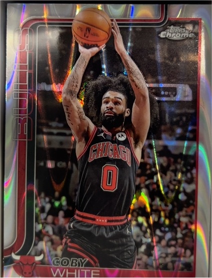 2025-26 Topps Chrome #80 Coby White — front