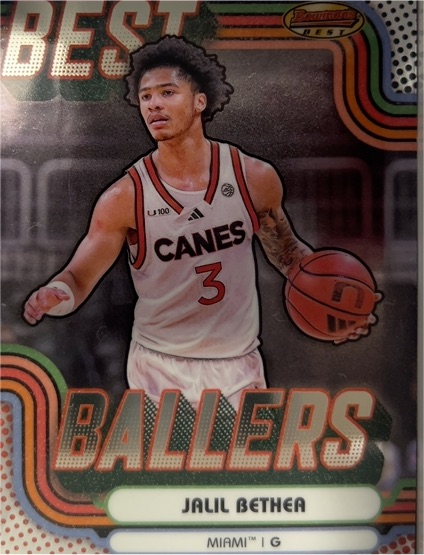 2024-25 Bowman Best University #BB-4 Jalil Bethea Best Ballers — front