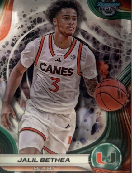 2024-25 Bowman Best University #28 Jalil Bethea — front