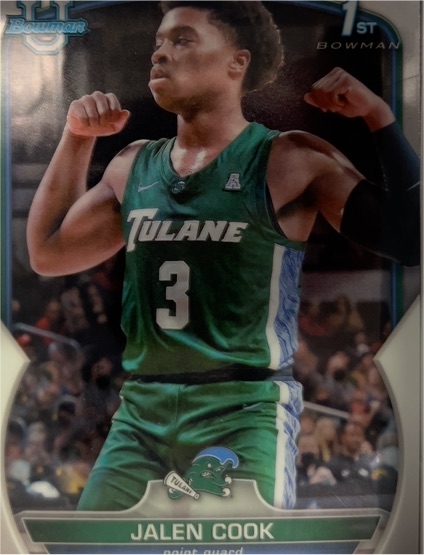 2022-23 Bowman University #25 Jalen Cook — front