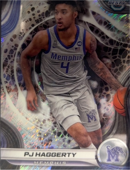 2024-25 Bowman Best University #60 PJ Haggerty — front