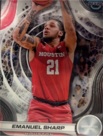 2024-25 Bowman Best University #23 Emanuel Sharp — front