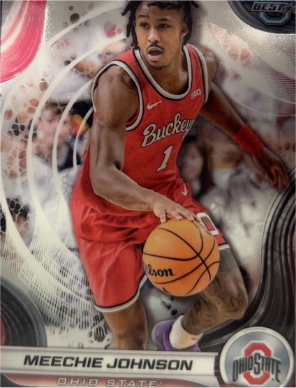 2024-25 Bowman Best University #55 Meechie Johnson — front