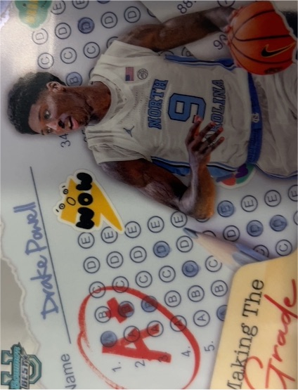 2024-25 Bowman Best University #MG-17 Drake Powell Making the Grade — front