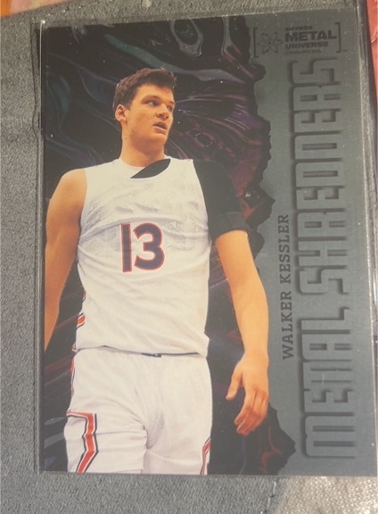 2022 Skybox Metal Universe Champions #143 Walker Kessler Metal Shredders — front