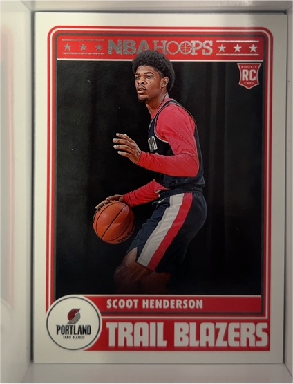 2023-24 Panini NBA Hoops #297 Scoot Henderson — front