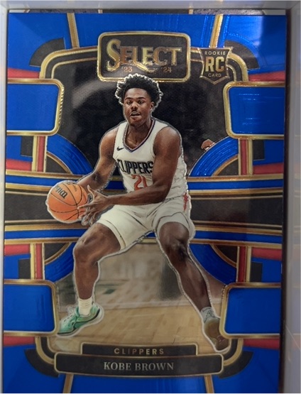 2023-24 Panini Select #79 Kobe Brown Blue Prizm Rookie — front