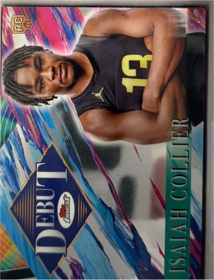 2024-25 Topps Finest #D-6 Isaiah Collier Debut — front