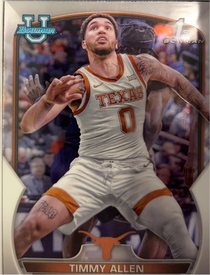 2023 Bowman University Chrome #26 Timmy Allen — front
