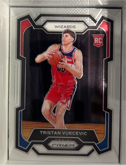 2023-24 Panini Prizm #126 Tristan Vukcevic Rookie — front