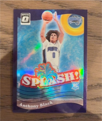 2023-24 Donruss Optic #13 Anthony Black Splash Purple Prizm Rookie — front