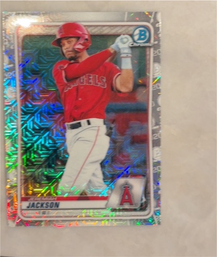 2020 Bowman Chrome Prospects Mojo Refractor #BCP-244 Jeremiah Jackson — front