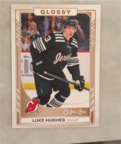2023-24 Upper Deck O-Pee-Chee Glossy #R-9 Luke Hughes — front