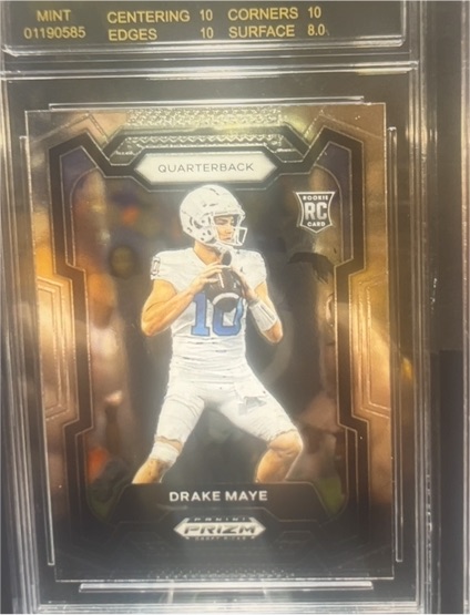 2024 Panini Select Concourse #27 Drake Maye Rookie Card — front
