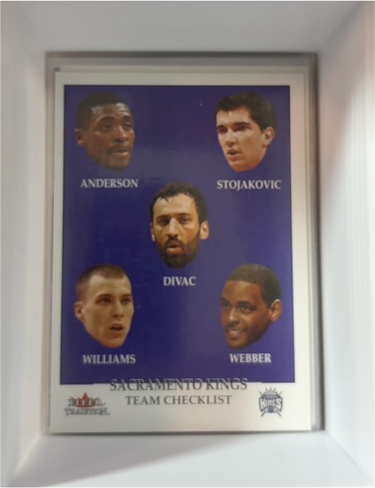 2000-01 Fleer Tradition #284 Sacramento Kings Team Checklist — front