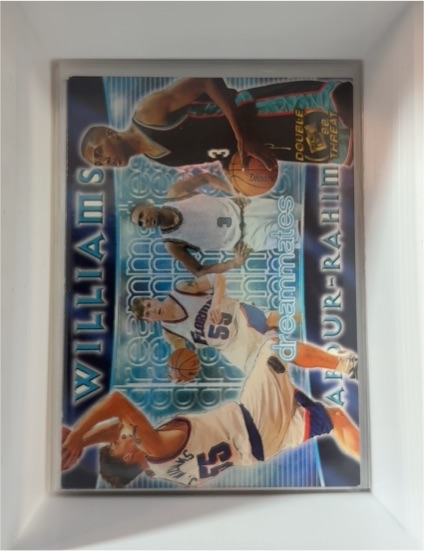1998 Press Pass Double Threat Dreammates #DM9 Jason Williams / Shareef Abdur-Rahim — front