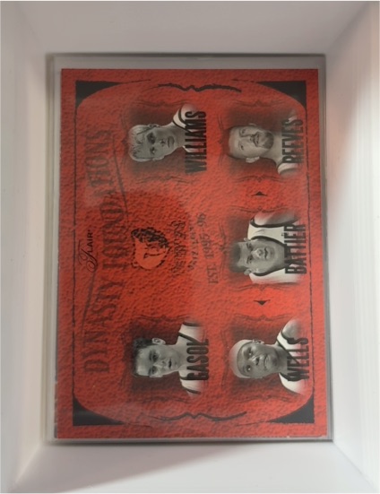 2004 Flair Dynasty Foundations Pau Gasol Bonzi Wells Shane Battier Reaves — front
