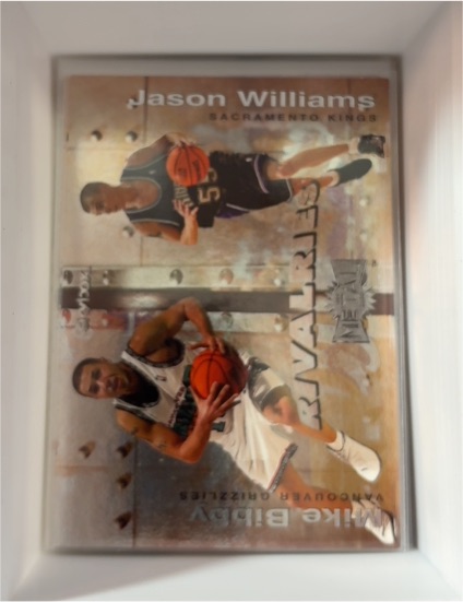 1999-00 Skybox Metal Rivalries #3R Mike Bibby / Jason Williams — front