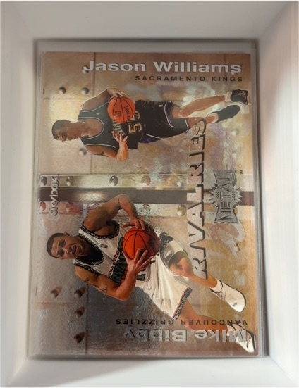 1999-00 Skybox Metal Rivalries #R3 Mike Bibby / Jason Williams — front