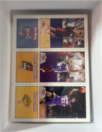 2002-03 Fleer Tradition #295 Yao Ming / Amare Stoudemire / Kareem Rush — front