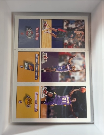 2002-03 Fleer Tradition #295 Yao Ming / Amare Stoudemire / Kareem Rush — front