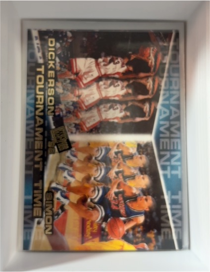 1998 Press Pass #42 Michael Dickerson/Miles Simon Tournament Time — front