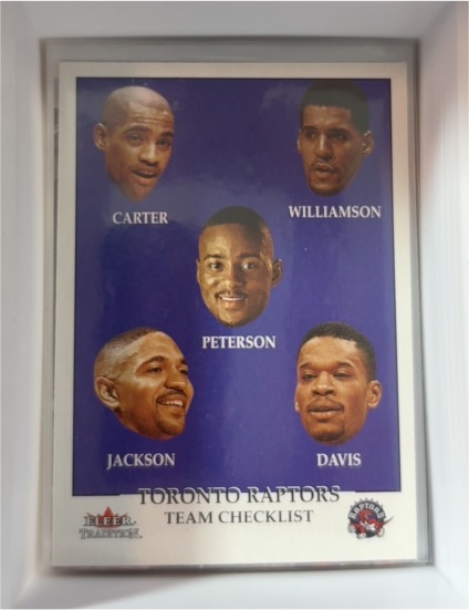 2000-01 Fleer Tradition #300 Toronto Raptors Team Checklist — front