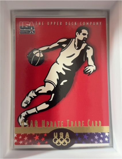 1996 Upper Deck USA #NNO USAB Update Trade Card — front