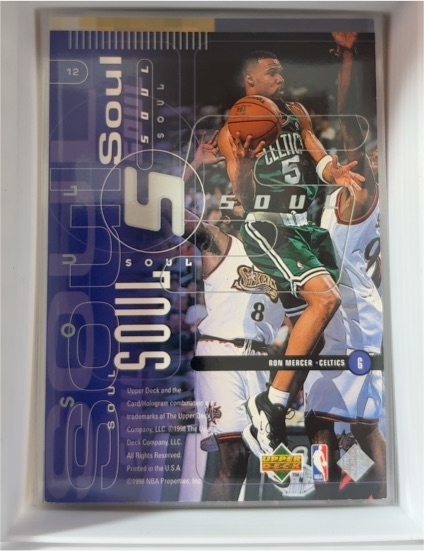 1998 Upper Deck Heart & Soul #12 Ron Mercer — front