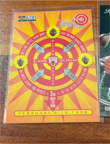 1998 Upper Deck Collector's Choice Bullseye MJ Insert Michael Jordan — front