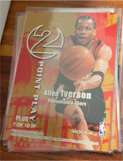 1999-00 Skybox Dominion 2 Point Play Plus #7TP Allen Iverson — front