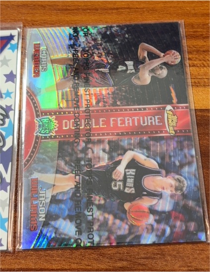 1999-00 Topps Finest #DF8 Chris Webber Jason Williams Double Feature — front